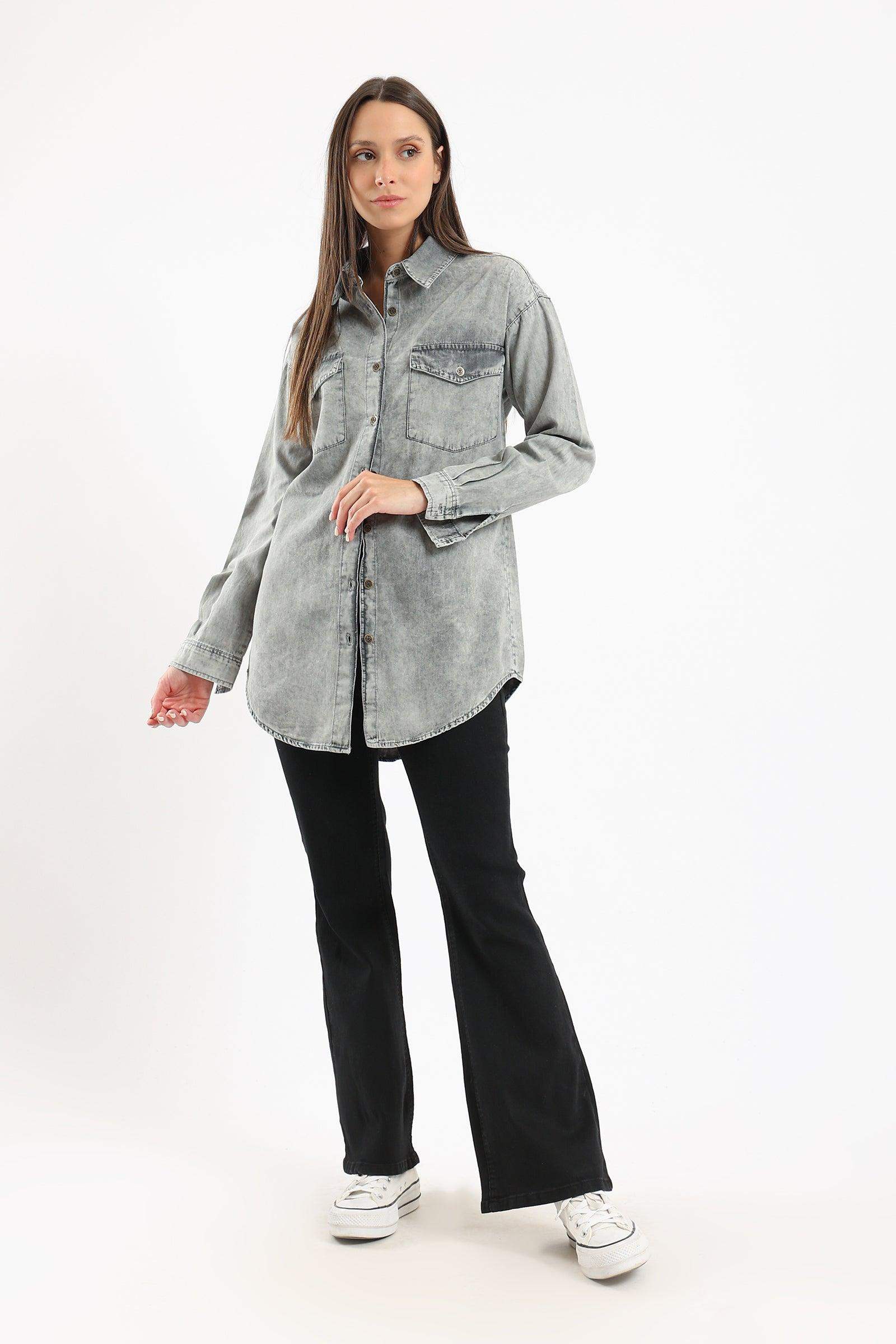 Relaxed Fit Denim Shirt - Carina - ÙƒØ§Ø±ÙŠÙ†Ø§