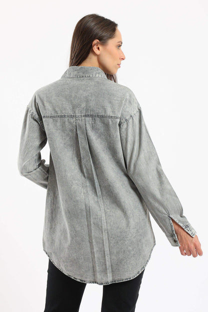 Relaxed Fit Denim Shirt - Carina - ÙƒØ§Ø±ÙŠÙ†Ø§