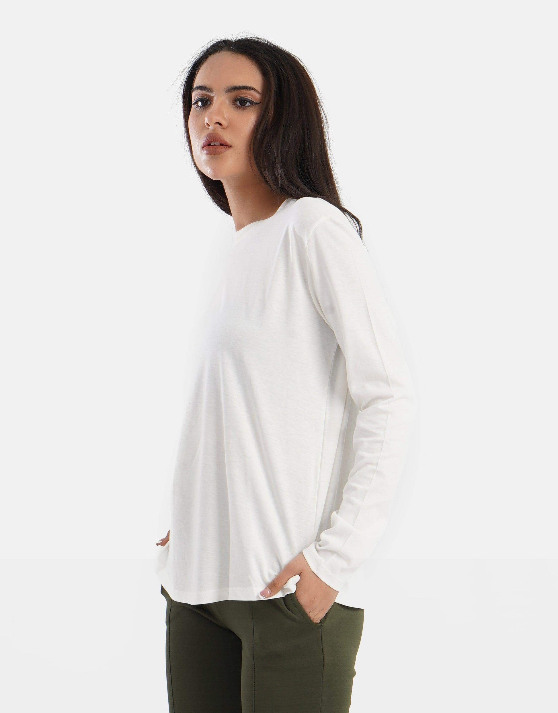 Relaxed Fit Long Sleeves T-shirt - Carina - ÙƒØ§Ø±ÙŠÙ†Ø§