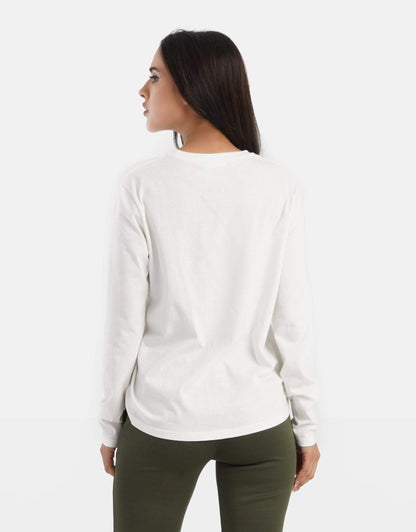 Relaxed Fit Long Sleeves T-shirt - Carina - ÙƒØ§Ø±ÙŠÙ†Ø§