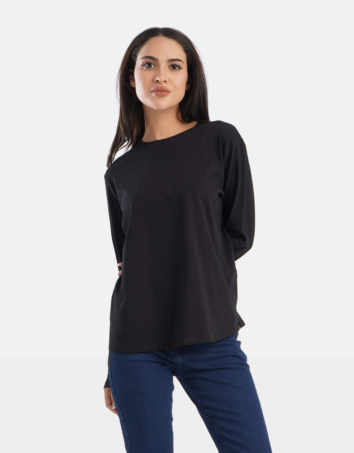 Relaxed Fit Long Sleeves T-shirt - Carina - ÙƒØ§Ø±ÙŠÙ†Ø§