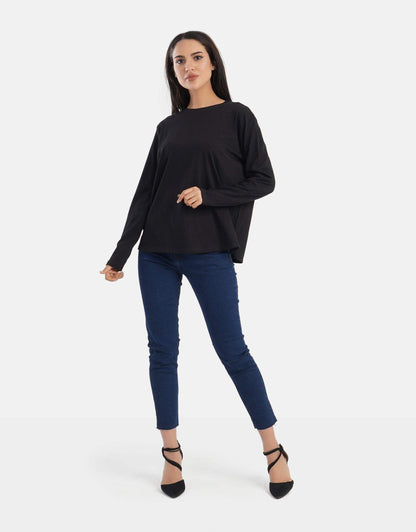 Relaxed Fit Long Sleeves T-shirt - Carina - ÙƒØ§Ø±ÙŠÙ†Ø§