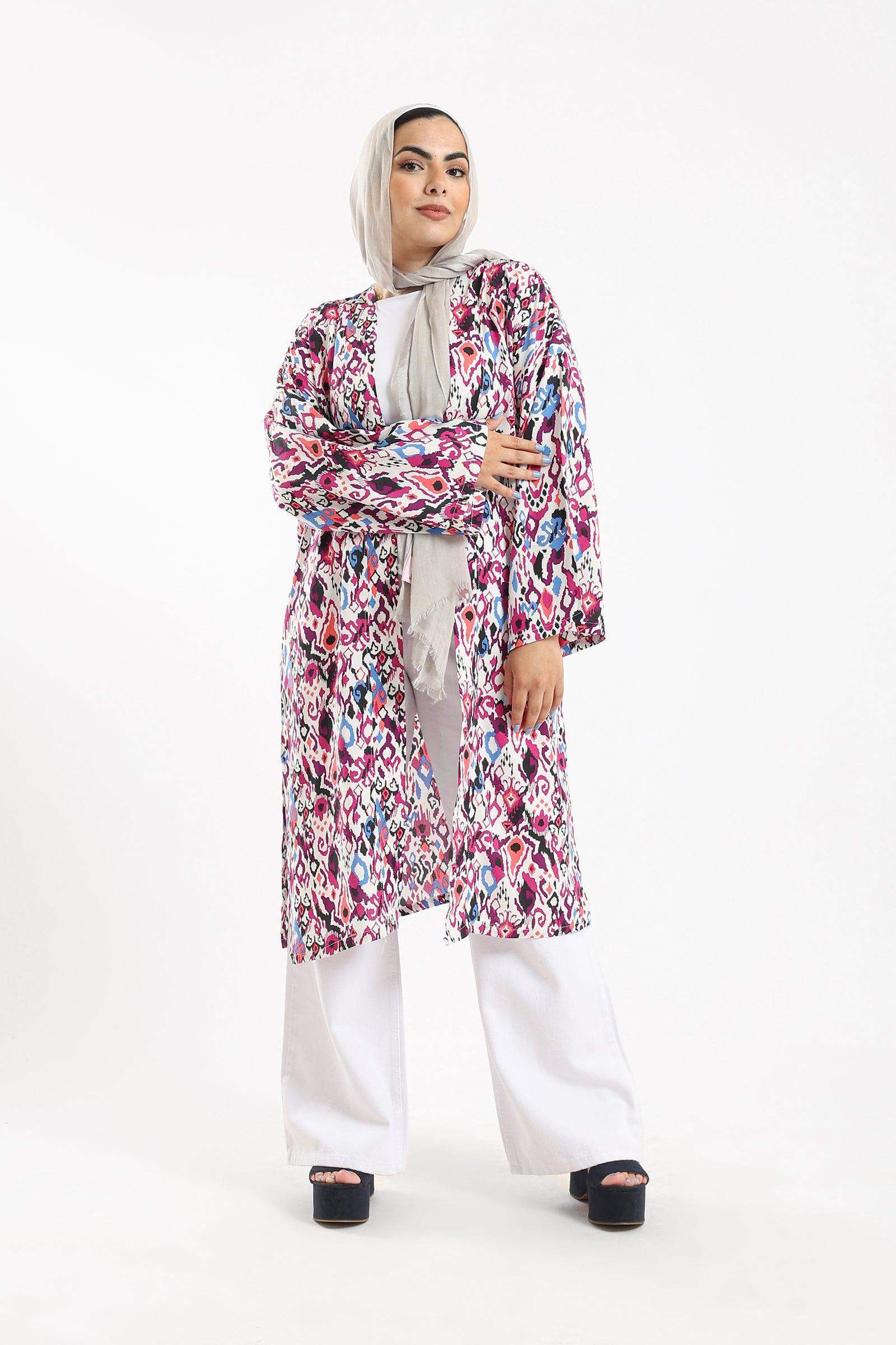 Relaxed Fit Printed Kimono - Carina - ÙƒØ§Ø±ÙŠÙ†Ø§