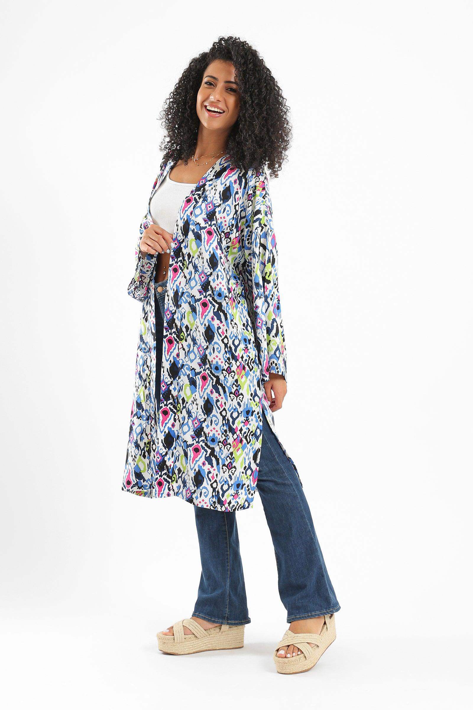 Relaxed Fit Printed Kimono - Carina - ÙƒØ§Ø±ÙŠÙ†Ø§