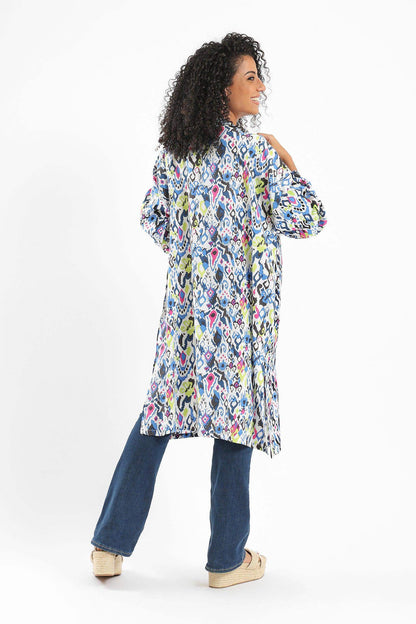 Relaxed Fit Printed Kimono - Carina - ÙƒØ§Ø±ÙŠÙ†Ø§