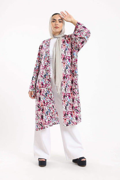 Relaxed Fit Printed Kimono - Carina - ÙƒØ§Ø±ÙŠÙ†Ø§