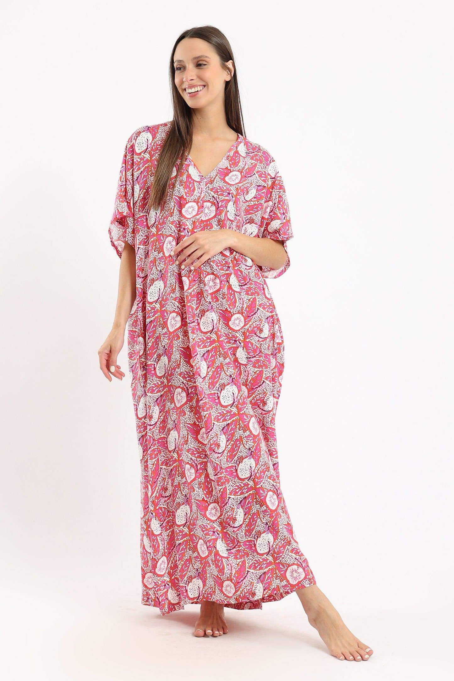 Relaxed Fit Printed Nightgown - Carina - ÙƒØ§Ø±ÙŠÙ†Ø§