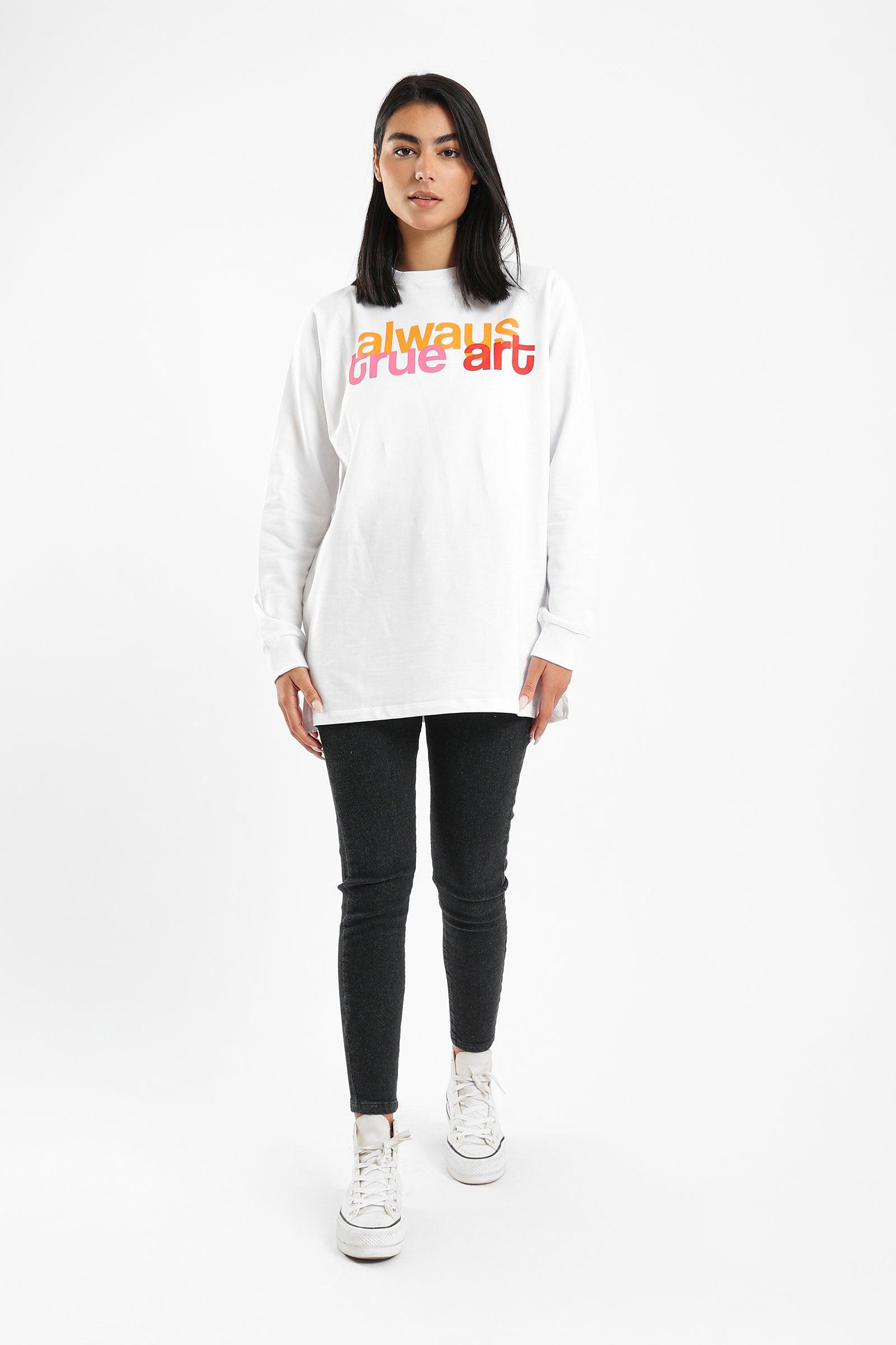 Relaxed Printed Sweatshirt - Clue Wear