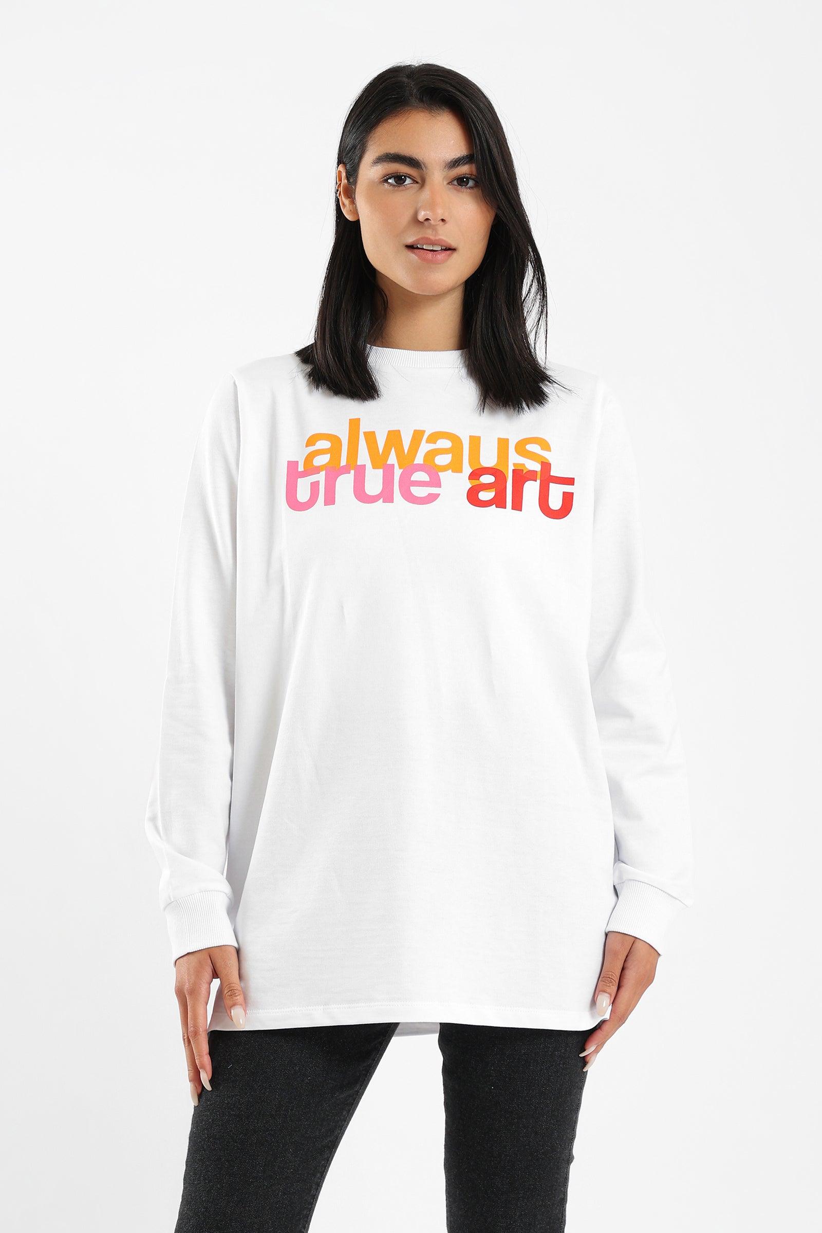 Relaxed Printed Sweatshirt - Clue Wear