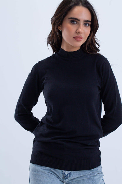 Ribbed Crew Neck Pullover - Carina - ÙƒØ§Ø±ÙŠÙ†Ø§