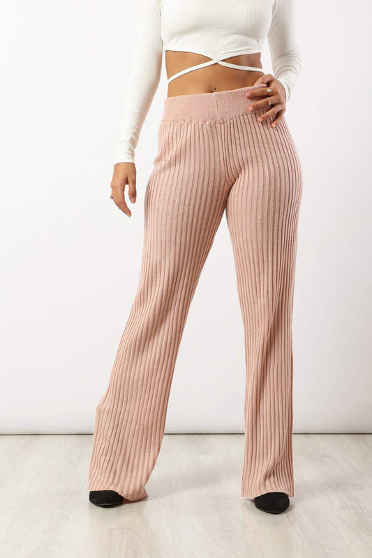 Ribbed Flare Pants - Carina - ÙƒØ§Ø±ÙŠÙ†Ø§