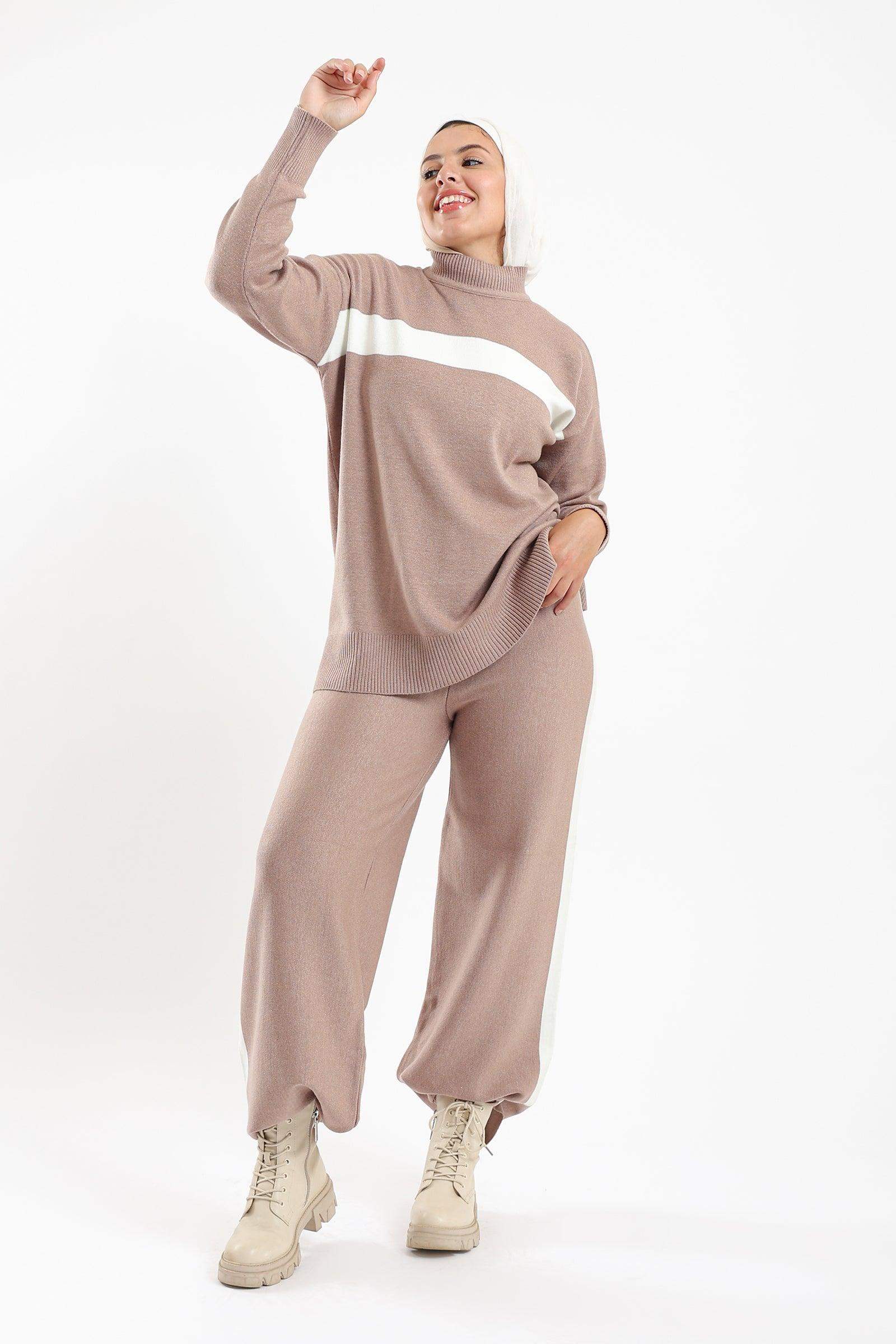 Ribbed Hem Lounge Set - Carina - ÙƒØ§Ø±ÙŠÙ†Ø§