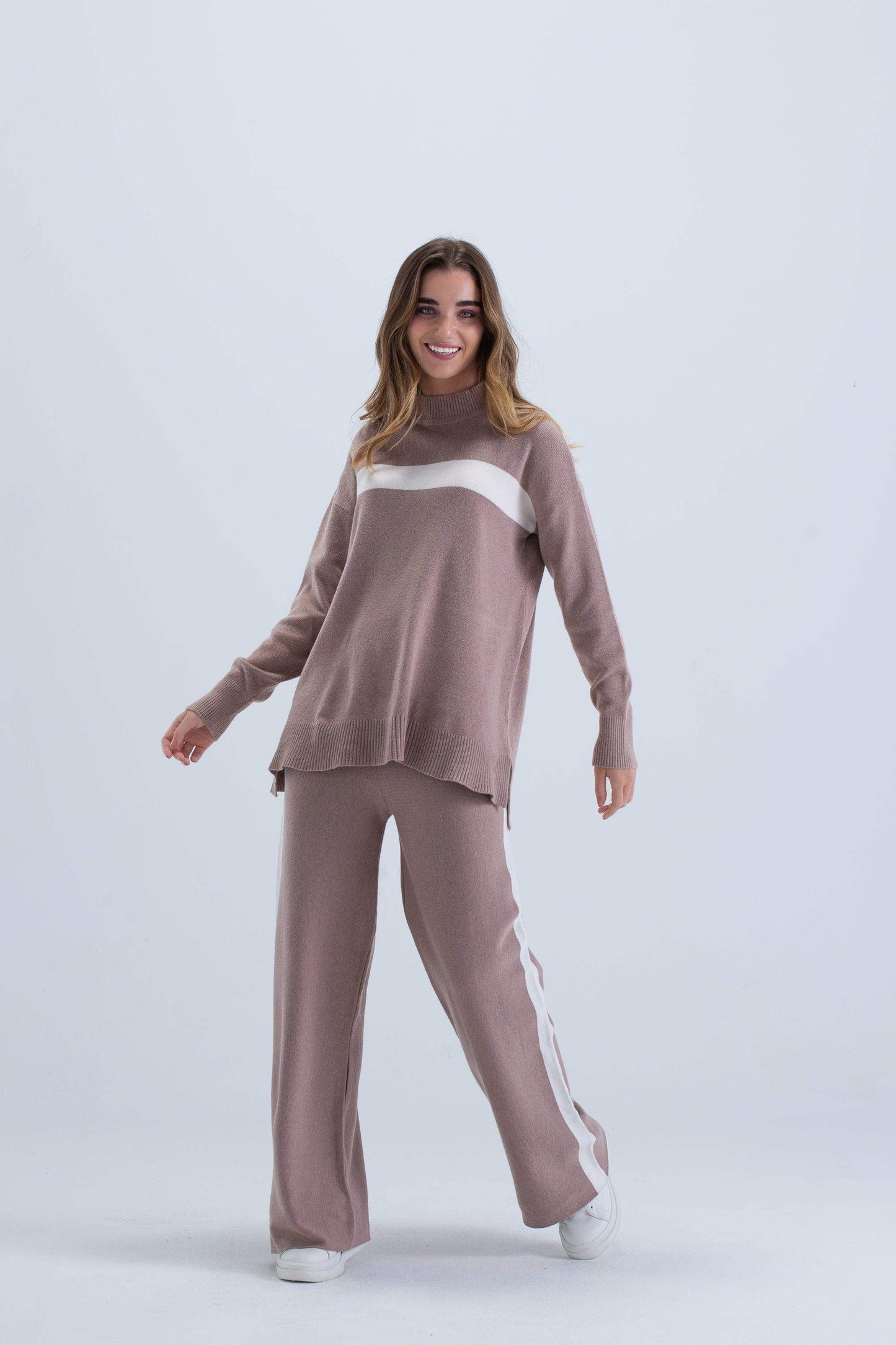 Ribbed Hem Lounge Set - Carina - ÙƒØ§Ø±ÙŠÙ†Ø§