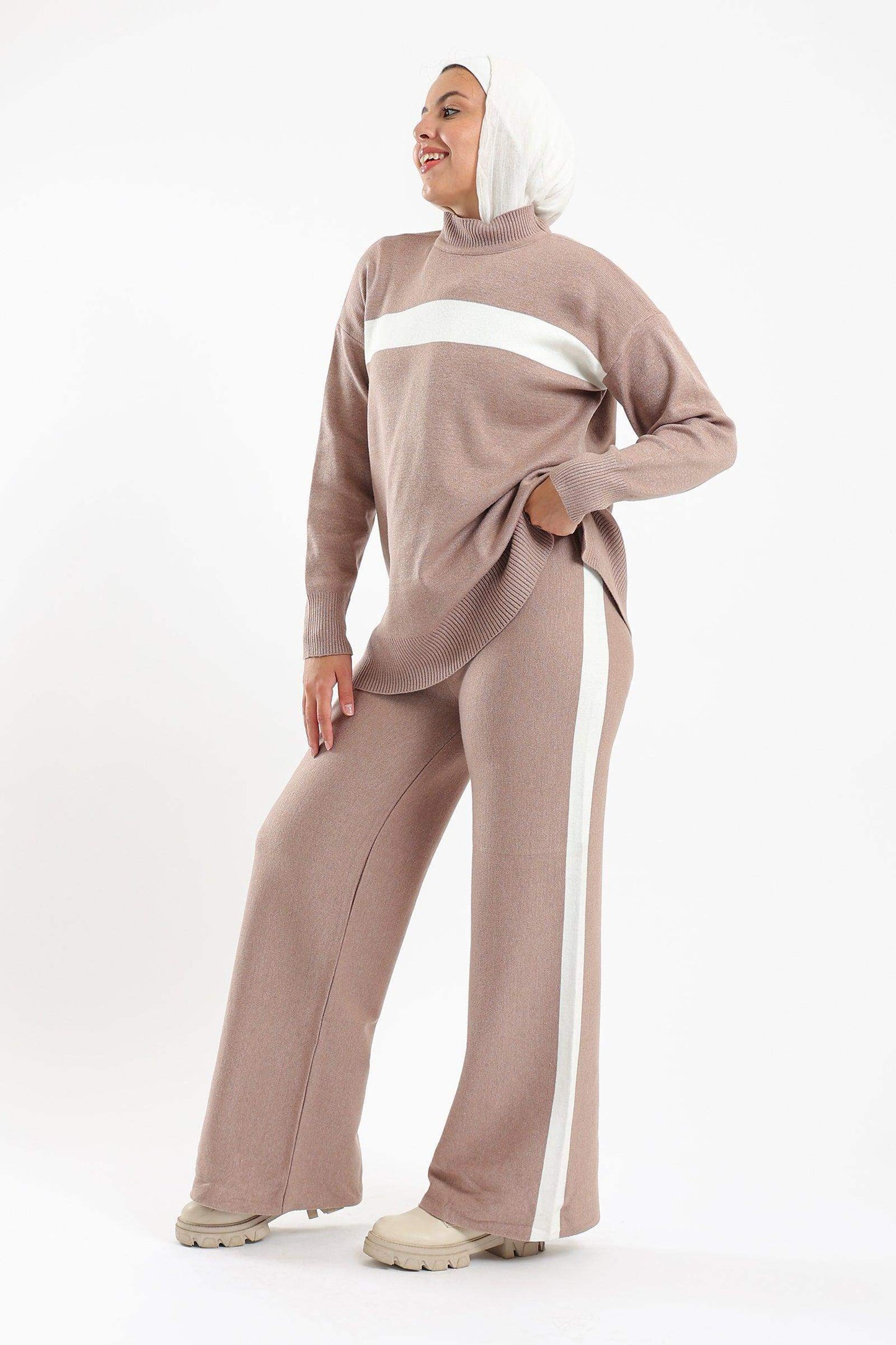 Ribbed Hem Lounge Set - Carina - ÙƒØ§Ø±ÙŠÙ†Ø§