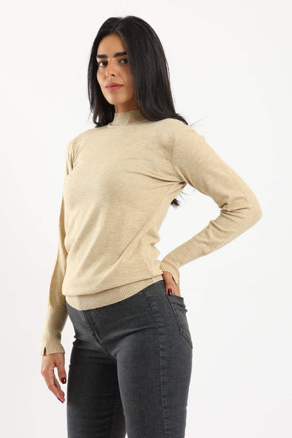 Ribbed Hem Plain Pullover - Carina - ÙƒØ§Ø±ÙŠÙ†Ø§