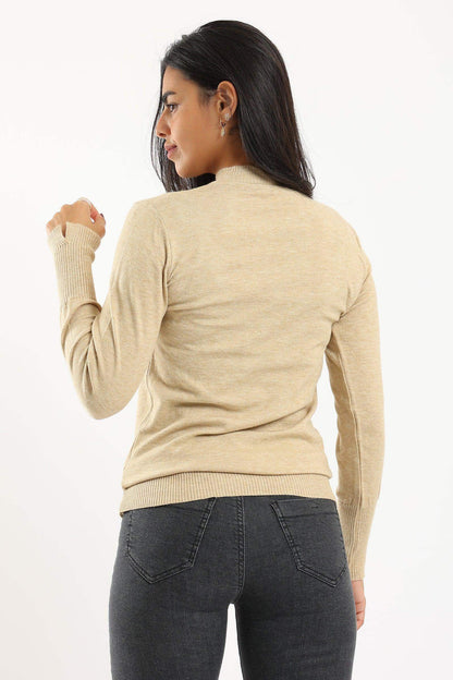 Ribbed Hem Plain Pullover - Carina - ÙƒØ§Ø±ÙŠÙ†Ø§