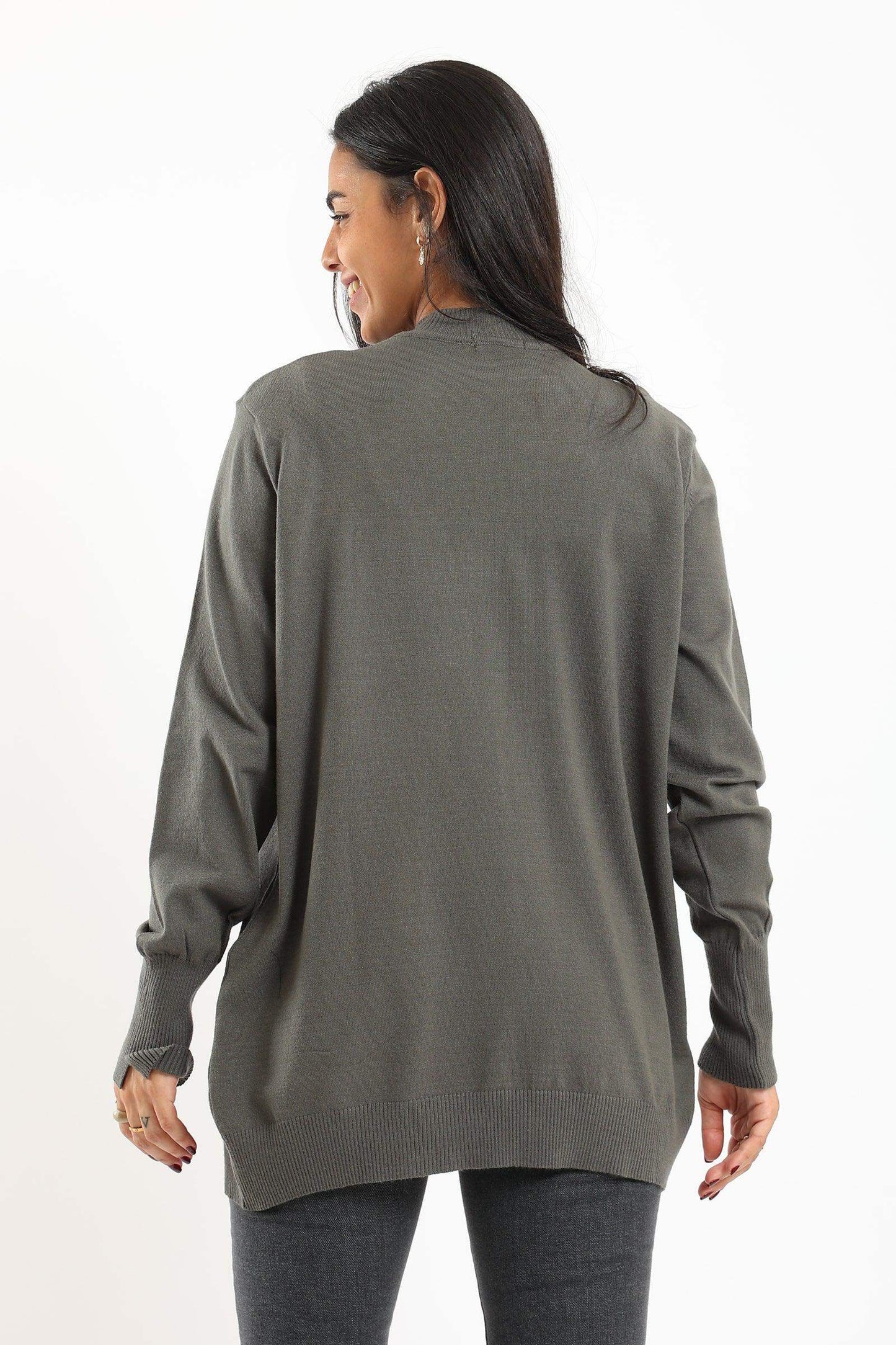 Ribbed Hem Plain Pullover - Carina - ÙƒØ§Ø±ÙŠÙ†Ø§