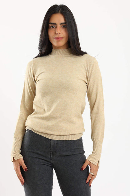 Ribbed Hem Plain Pullover - Carina - ÙƒØ§Ø±ÙŠÙ†Ø§