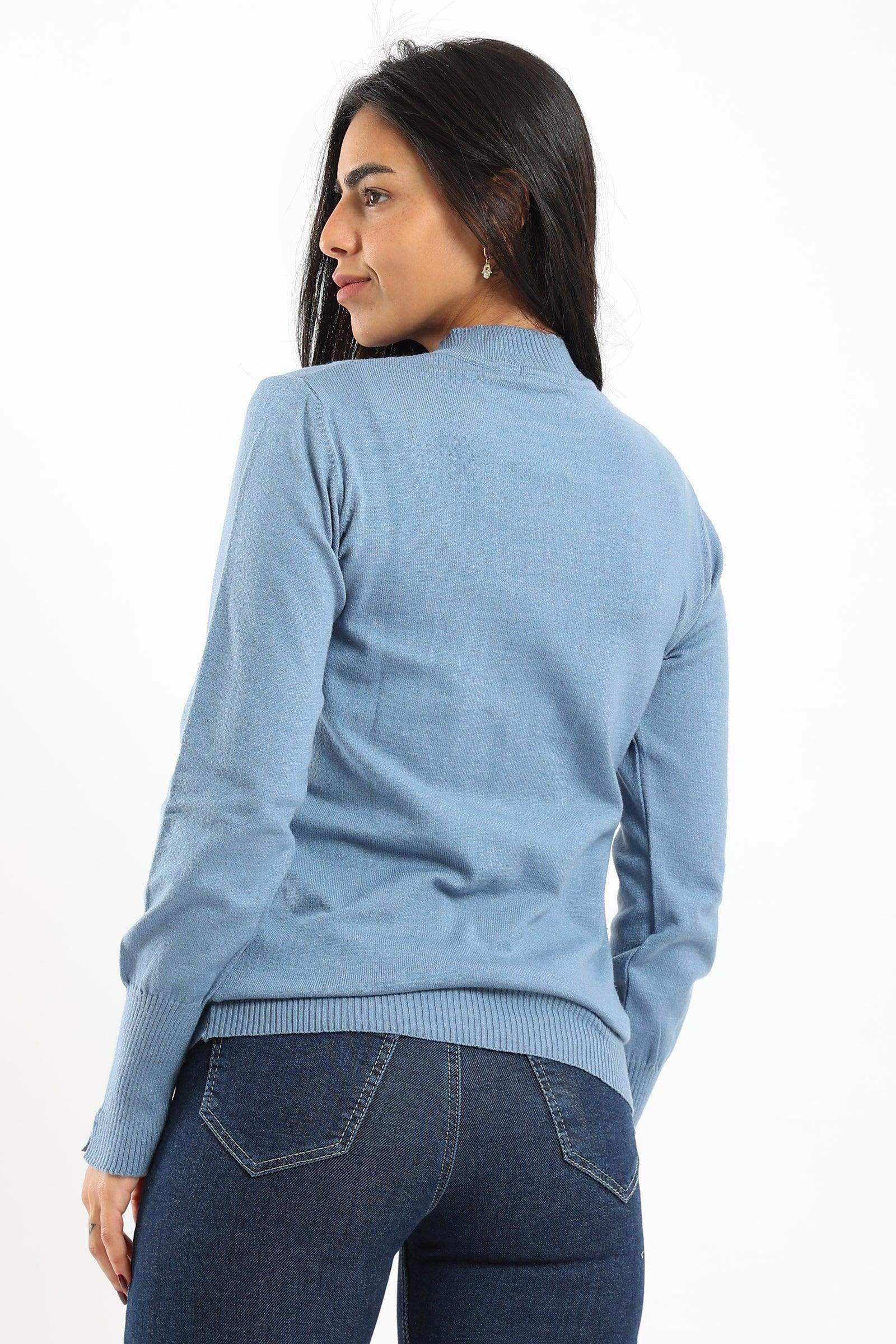 Ribbed Hem Plain Pullover - Carina - ÙƒØ§Ø±ÙŠÙ†Ø§