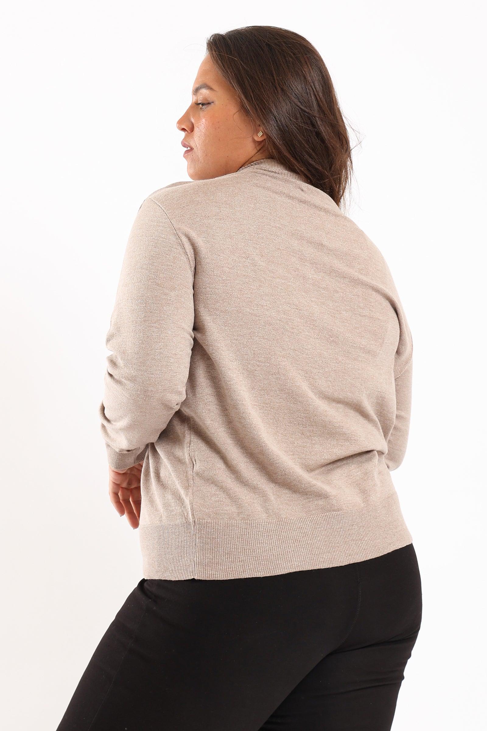Ribbed Hemline Pullover - Clue Wear