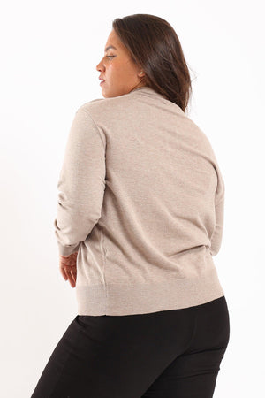 Ribbed Hemline Pullover - Clue Wear