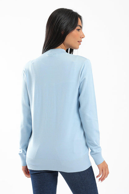 Ribbed Hemline Pullover - Clue Wear