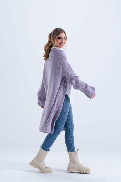 Ribbed Knitted Cardigan - Carina - ÙƒØ§Ø±ÙŠÙ†Ø§