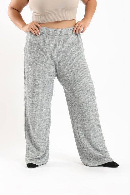 Ribbed Loose Lounge Pants - Clue Wear