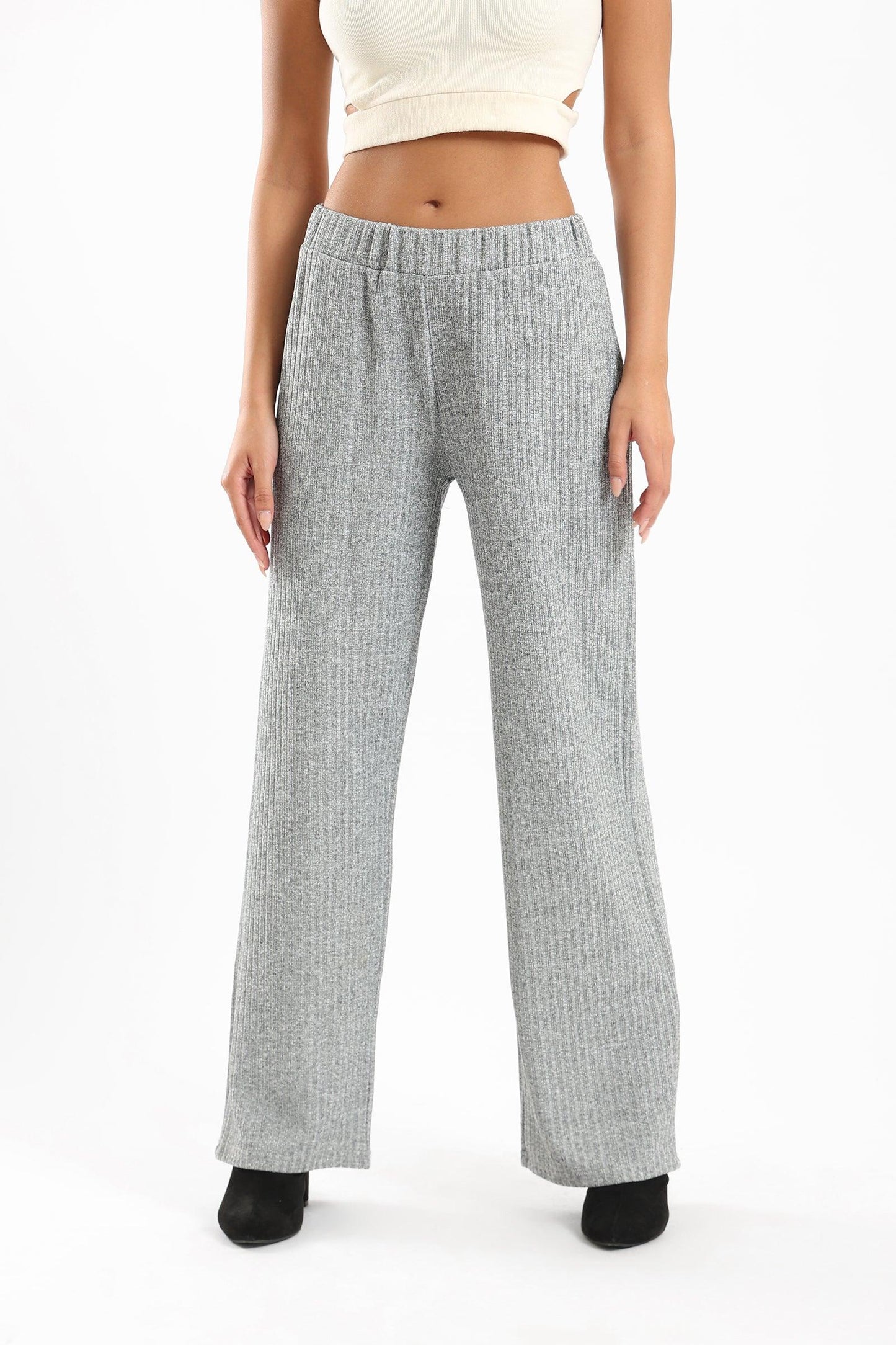 Ribbed Loose Lounge Pants - Clue Wear