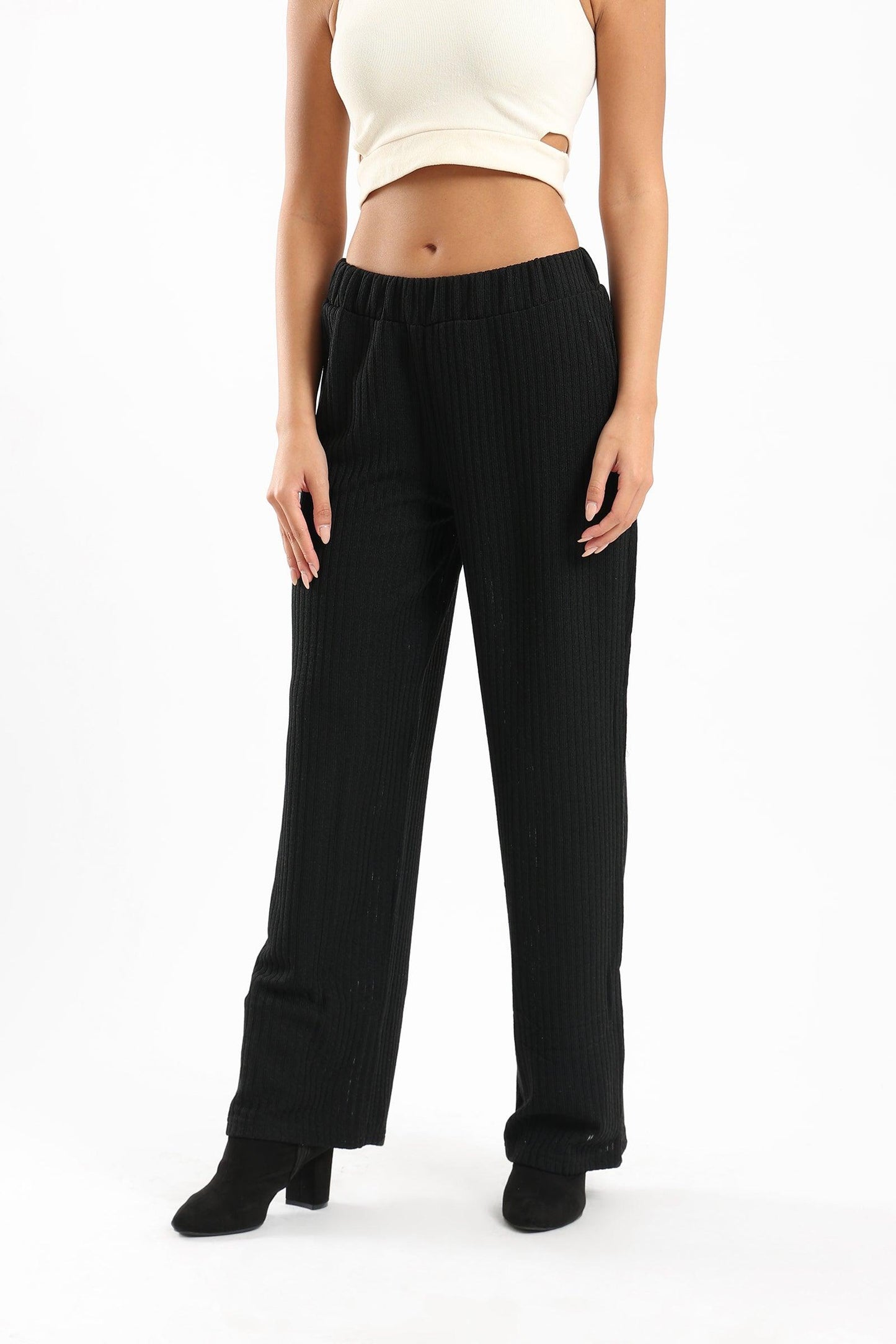 Ribbed Loose Lounge Pants - Clue Wear