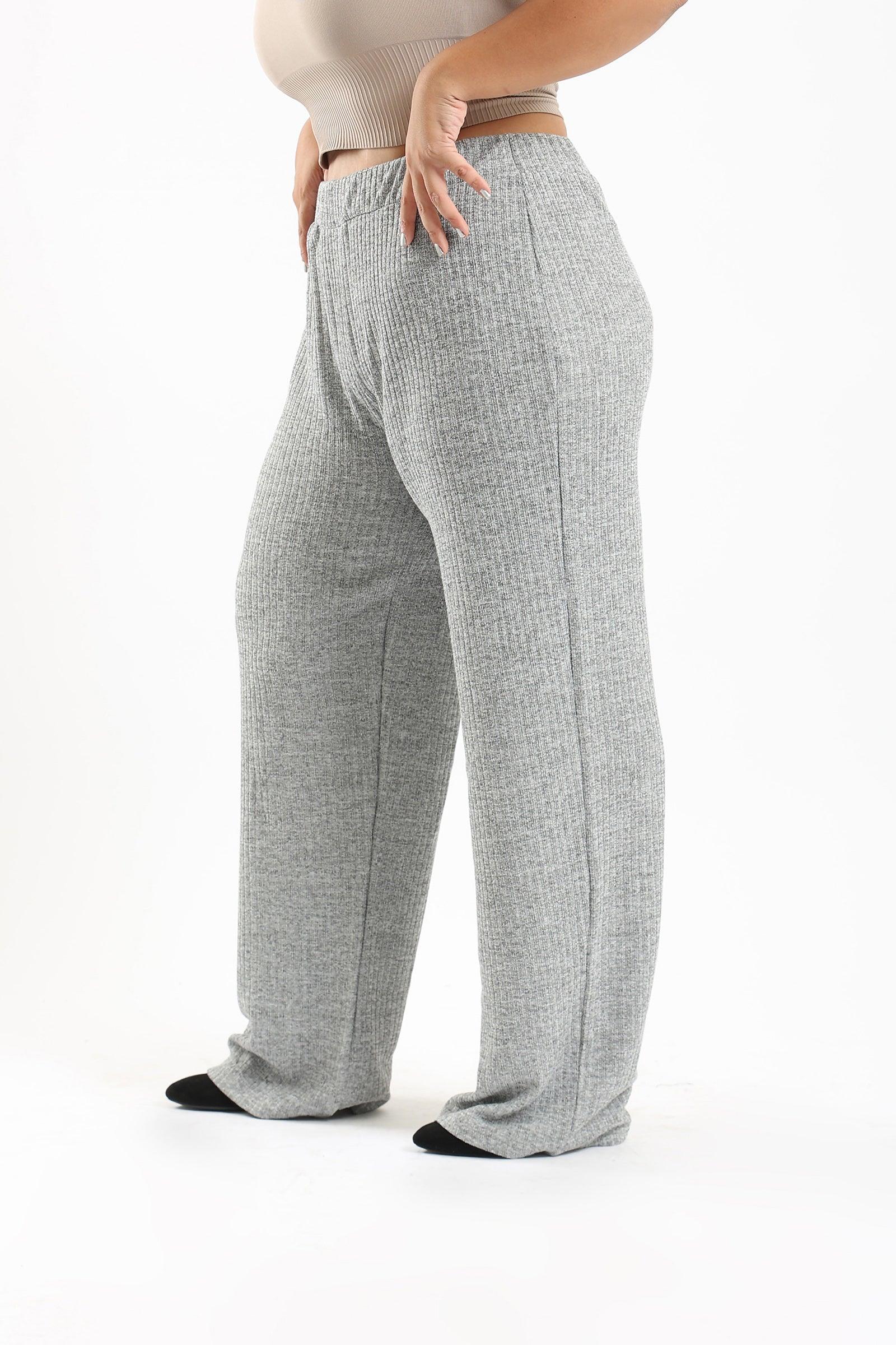 Ribbed Loose Lounge Pants - Clue Wear