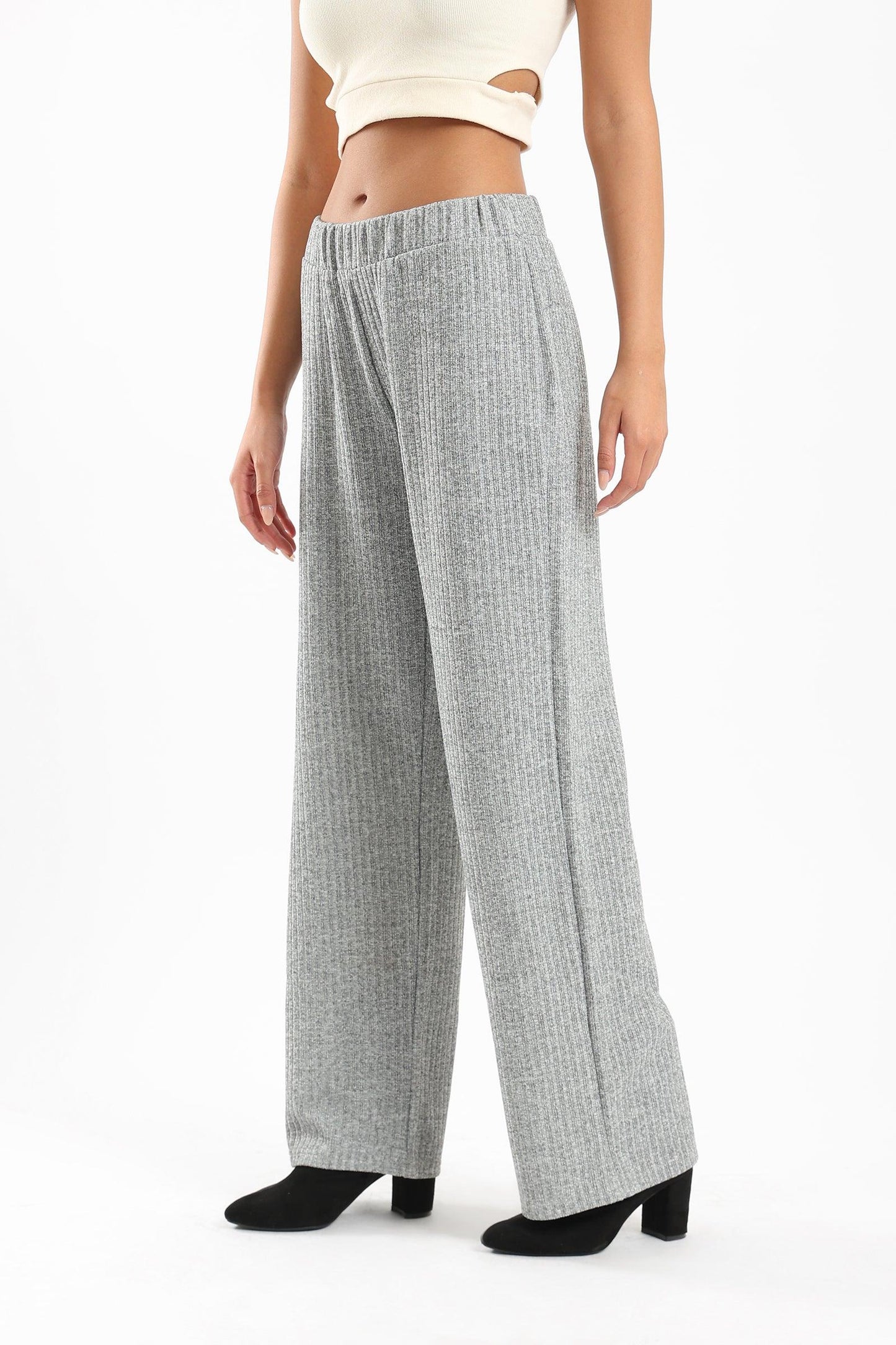 Ribbed Loose Lounge Pants - Clue Wear