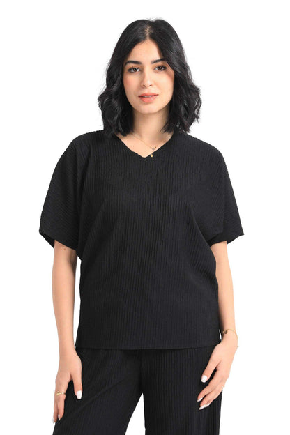 Ribbed Lounge T-Shirt - Carina - ÙƒØ§Ø±ÙŠÙ†Ø§