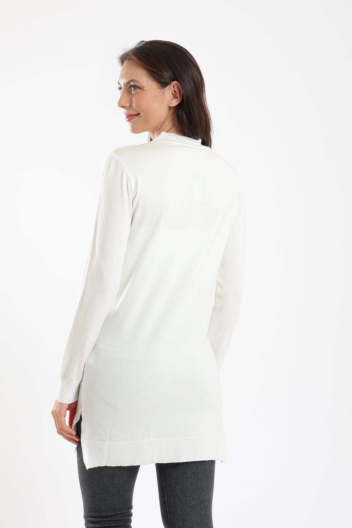 Ribbed Mock Neck Pullover - Carina - ÙƒØ§Ø±ÙŠÙ†Ø§