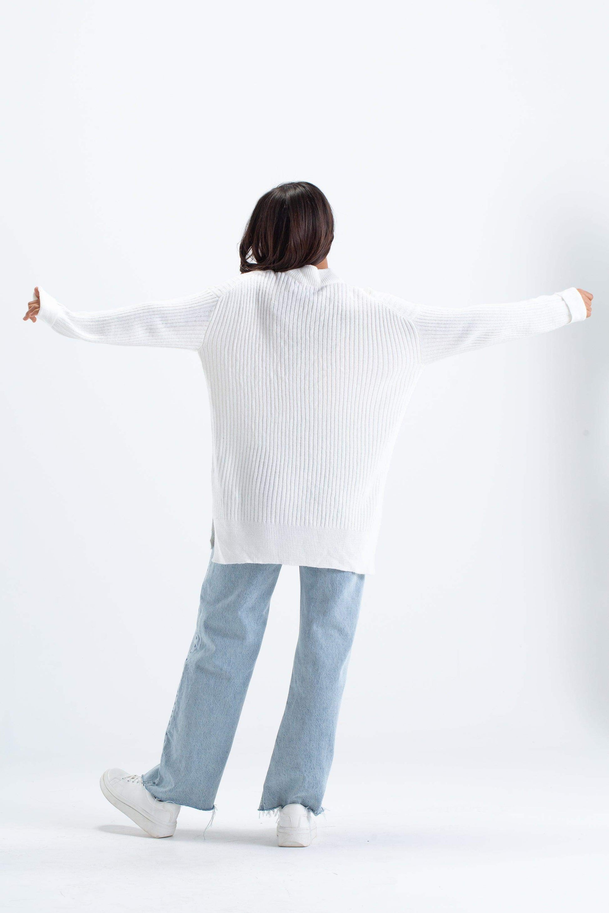 Ribbed Oversized Pullover - Carina - ÙƒØ§Ø±ÙŠÙ†Ø§