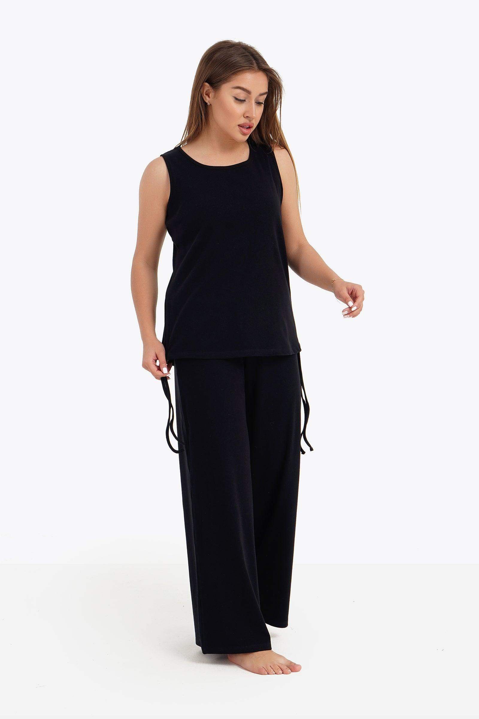 Ribbed Sleeveless Pyjama Set - Carina - ÙƒØ§Ø±ÙŠÙ†Ø§