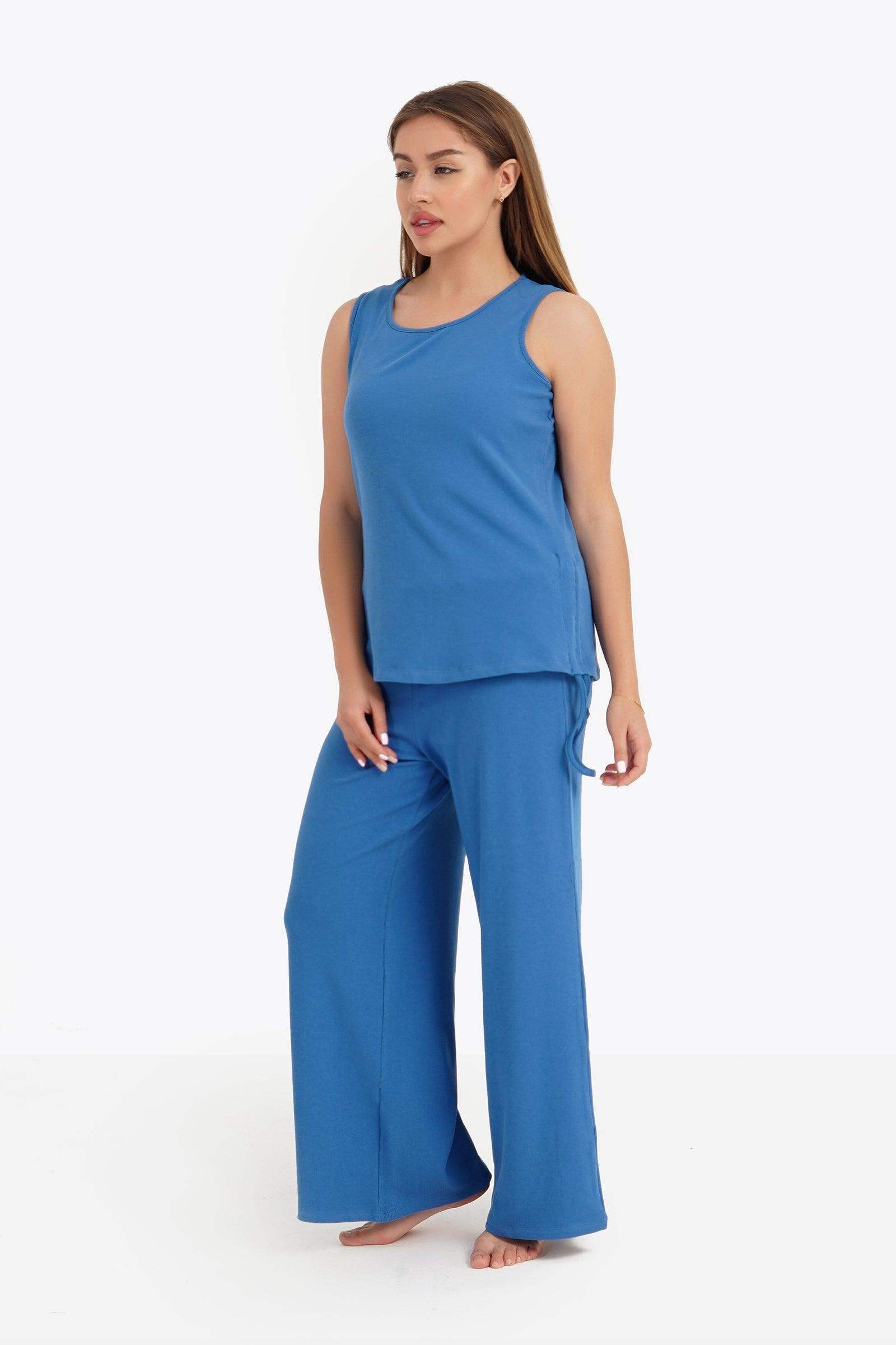 Ribbed Sleeveless Pyjama Set - Carina - ÙƒØ§Ø±ÙŠÙ†Ø§