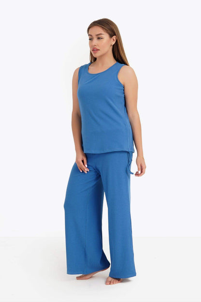 Ribbed Sleeveless Pyjama Set - Carina - ÙƒØ§Ø±ÙŠÙ†Ø§