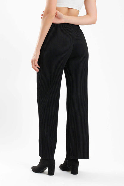 Ribbed Straight Cut Pants - Carina - ÙƒØ§Ø±ÙŠÙ†Ø§