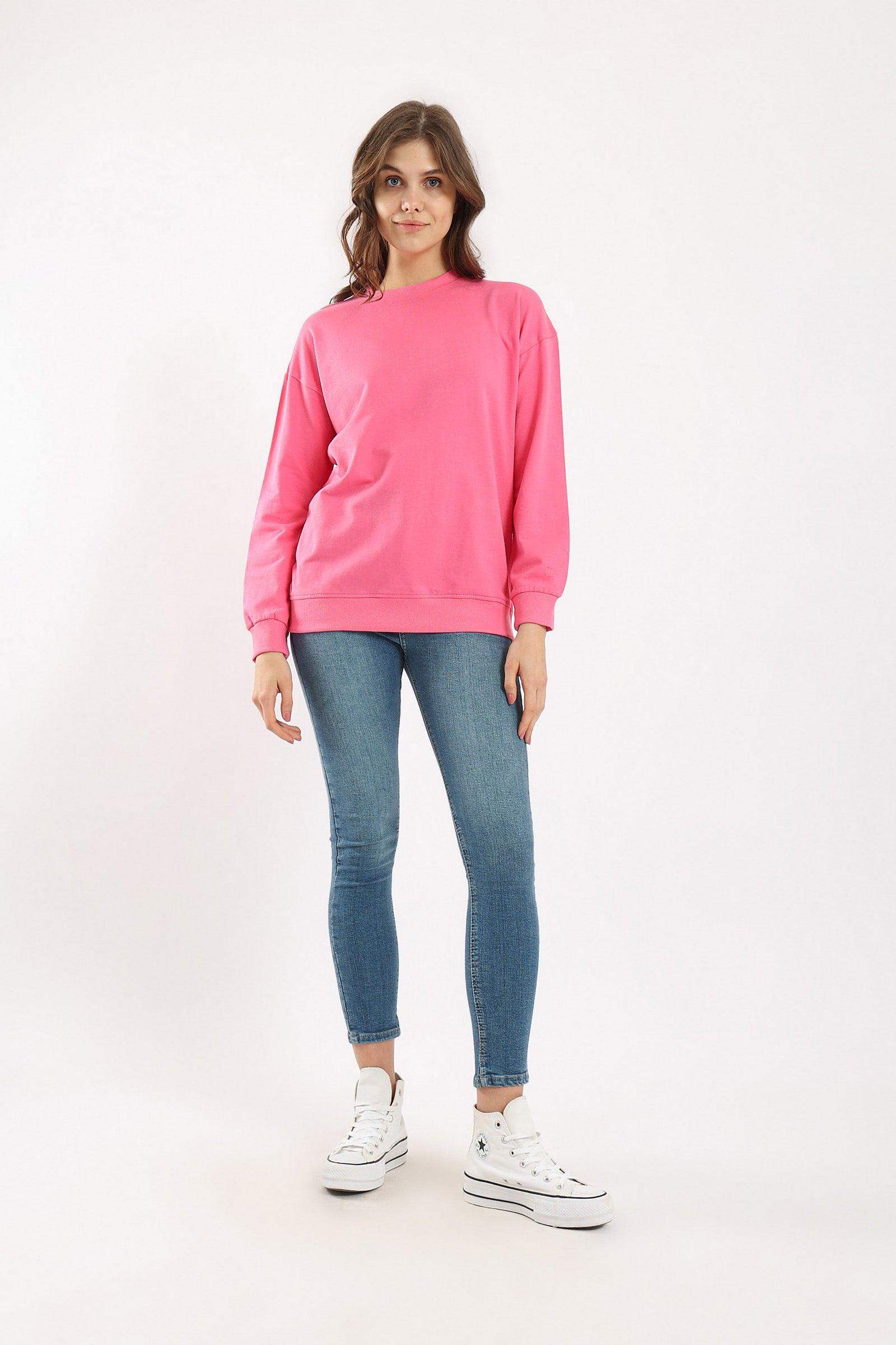 Ribbed Trim Lounge Sweatshirt - Carina - ÙƒØ§Ø±ÙŠÙ†Ø§