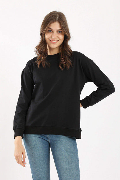 Ribbed Trim Lounge Sweatshirt - Carina - ÙƒØ§Ø±ÙŠÙ†Ø§