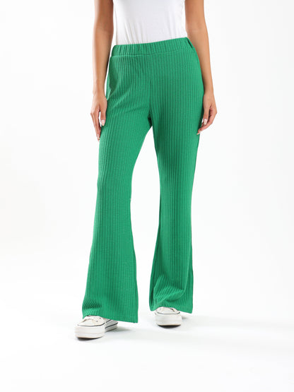 Ribbed Viscose Pants - Clue Wear