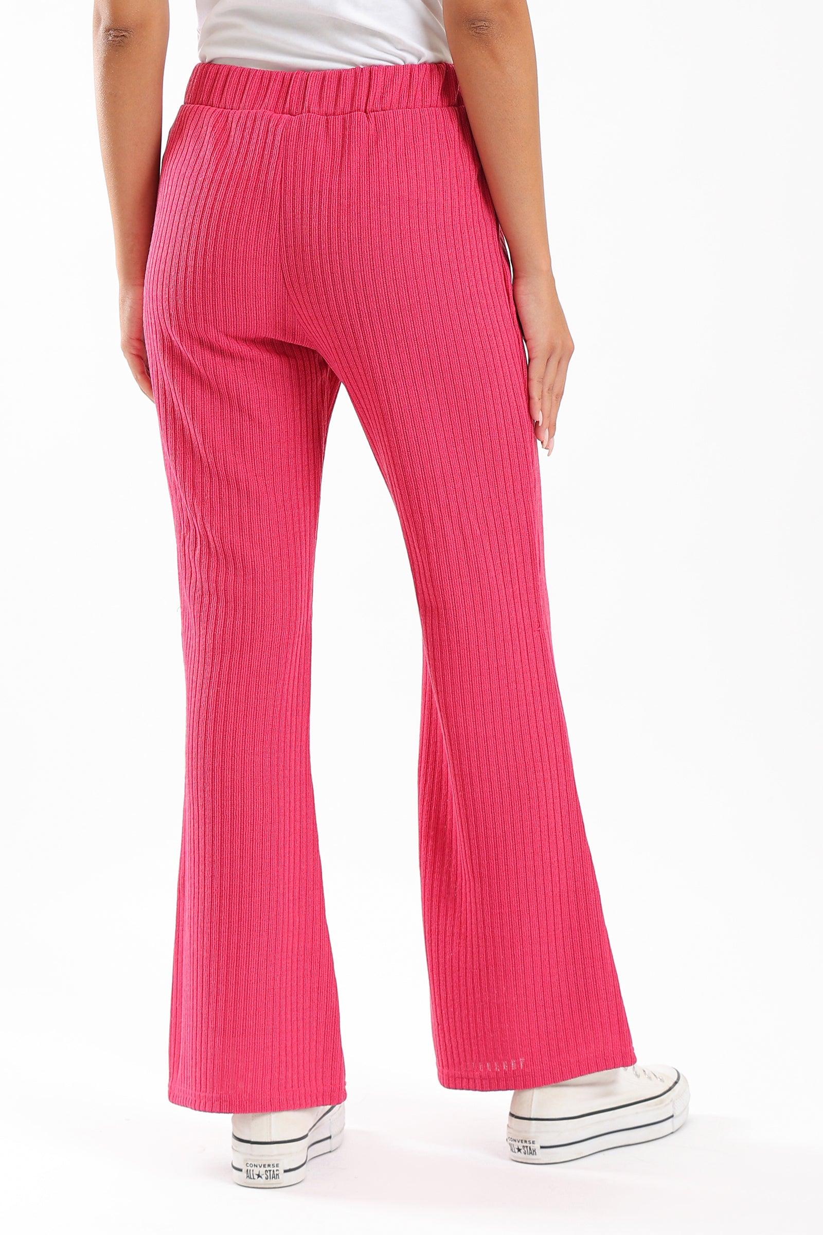 Ribbed Viscose Pants - Clue Wear