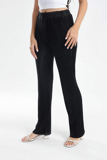 Ribbed Voile Pants - Carina - ÙƒØ§Ø±ÙŠÙ†Ø§