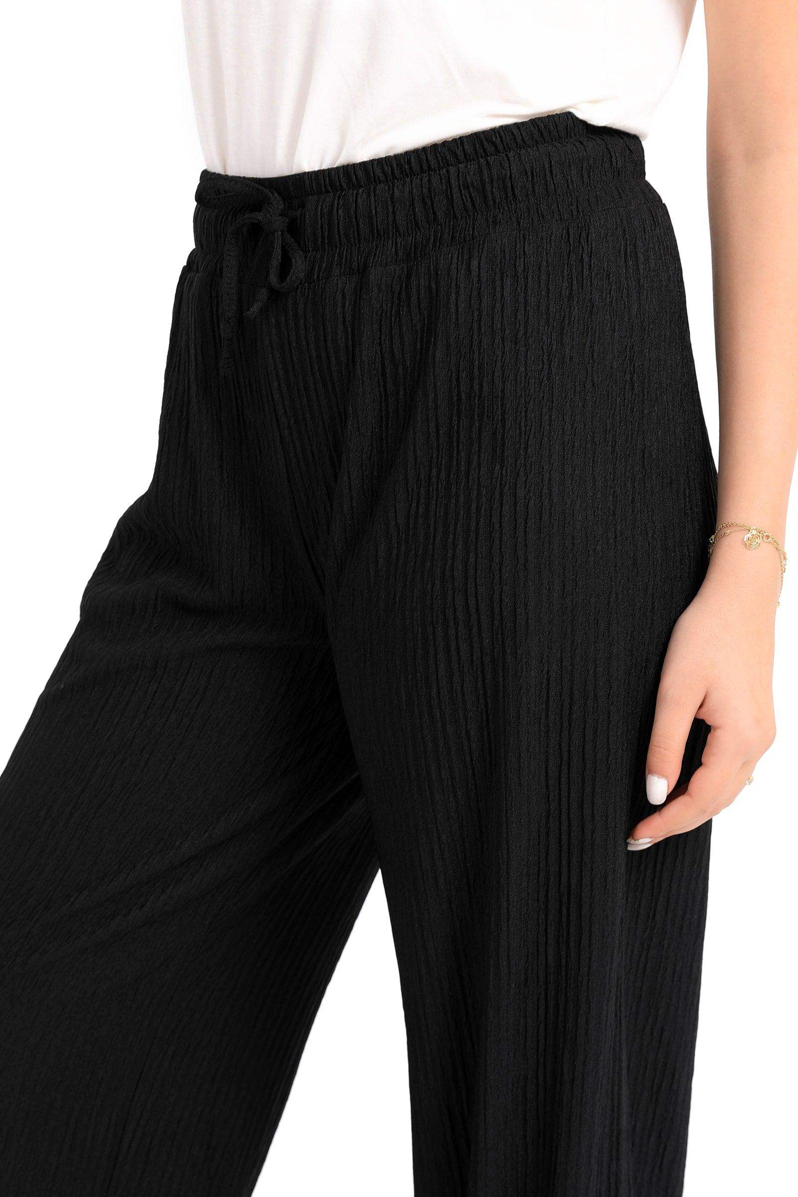 Ribbed Wide Leg Pants - Carina - ÙƒØ§Ø±ÙŠÙ†Ø§