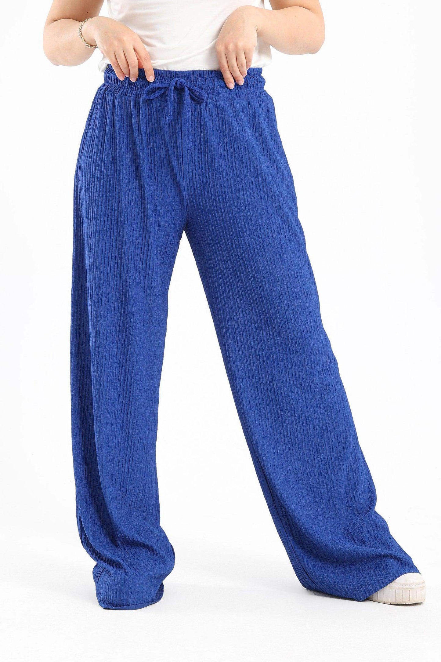 Ribbed Wide Leg Pants - Carina - ÙƒØ§Ø±ÙŠÙ†Ø§