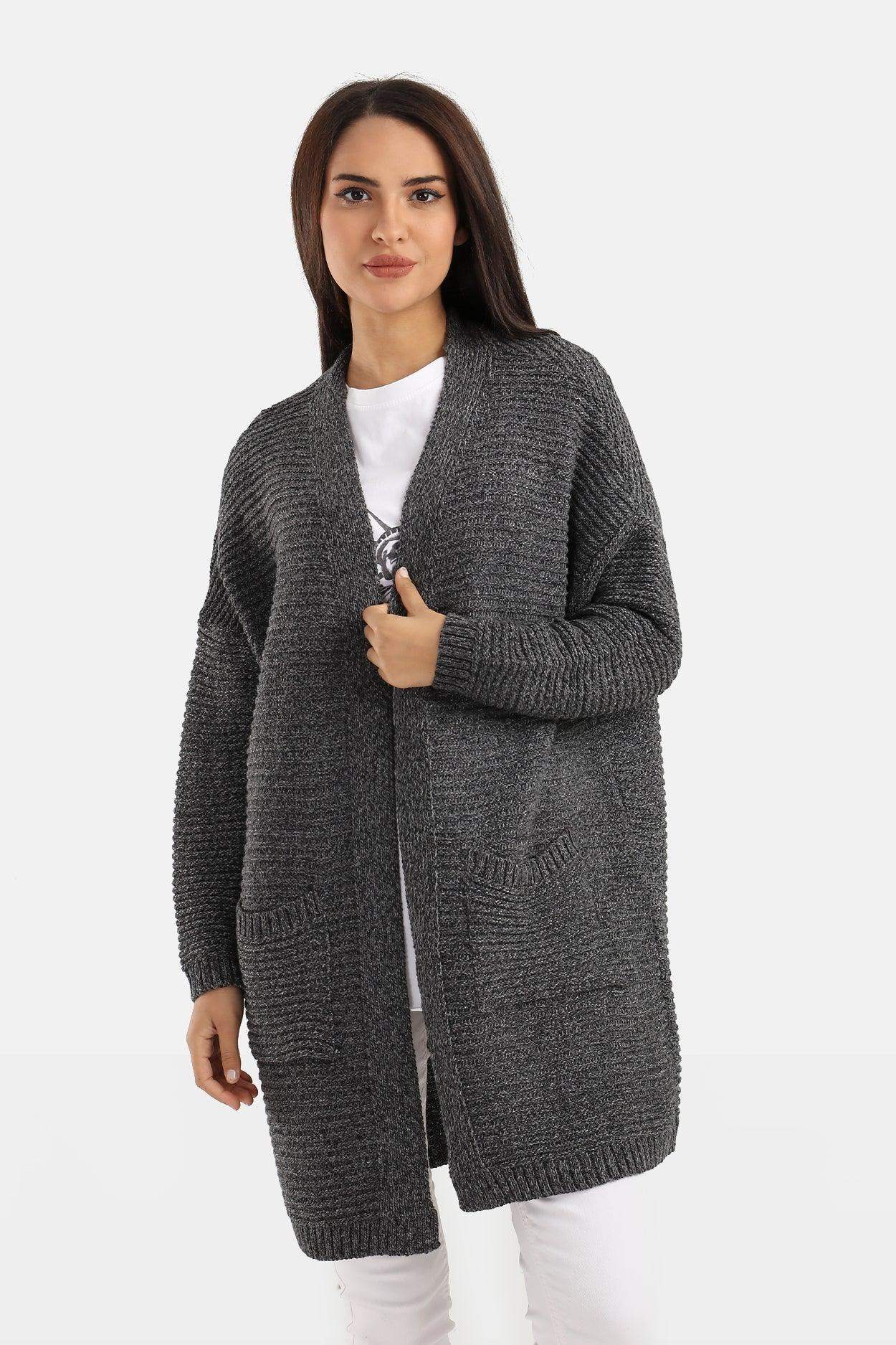 Ribbed Wool Cardigan - Carina - ÙƒØ§Ø±ÙŠÙ†Ø§