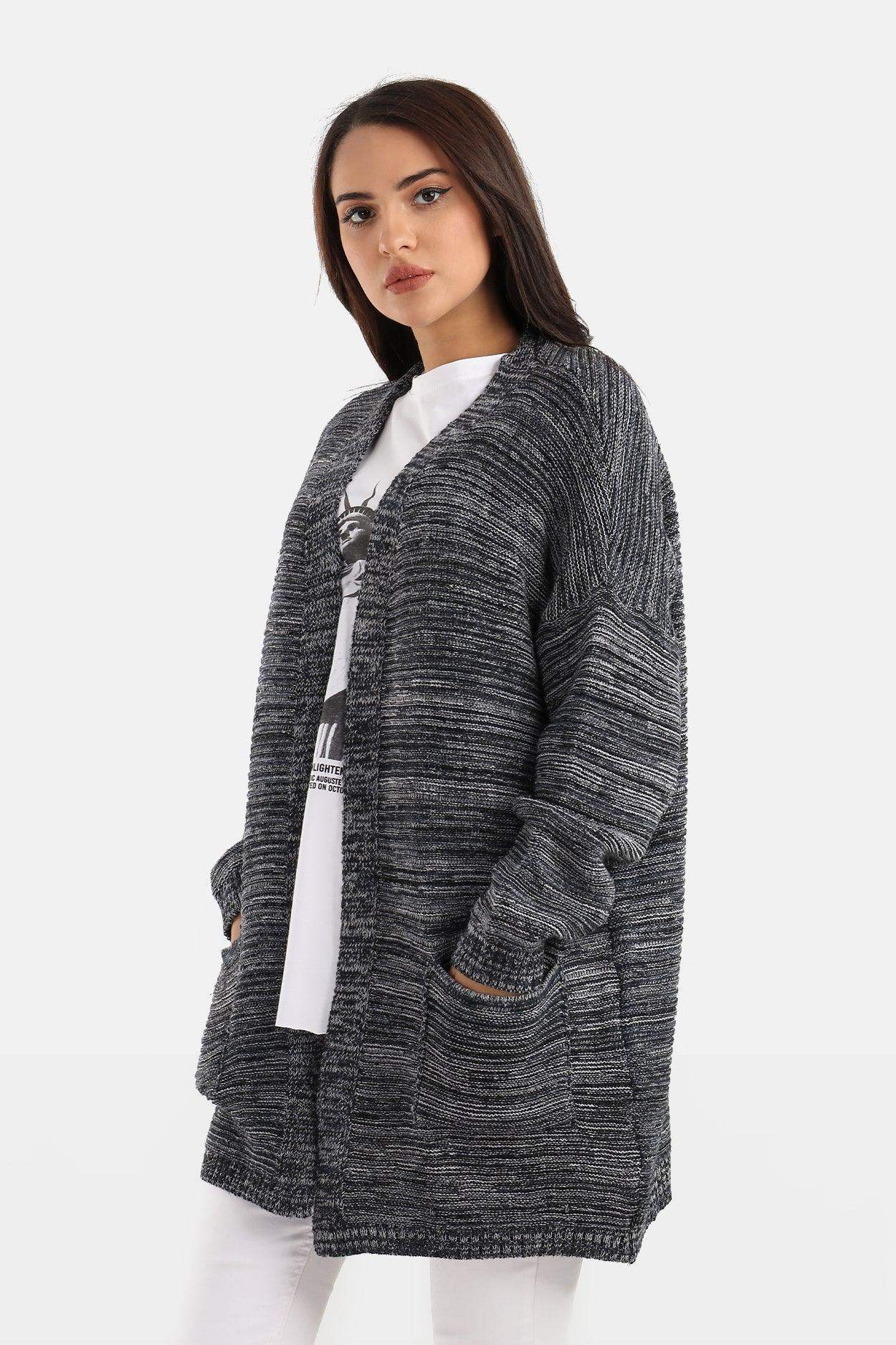 Ribbed Wool Cardigan - Carina - ÙƒØ§Ø±ÙŠÙ†Ø§