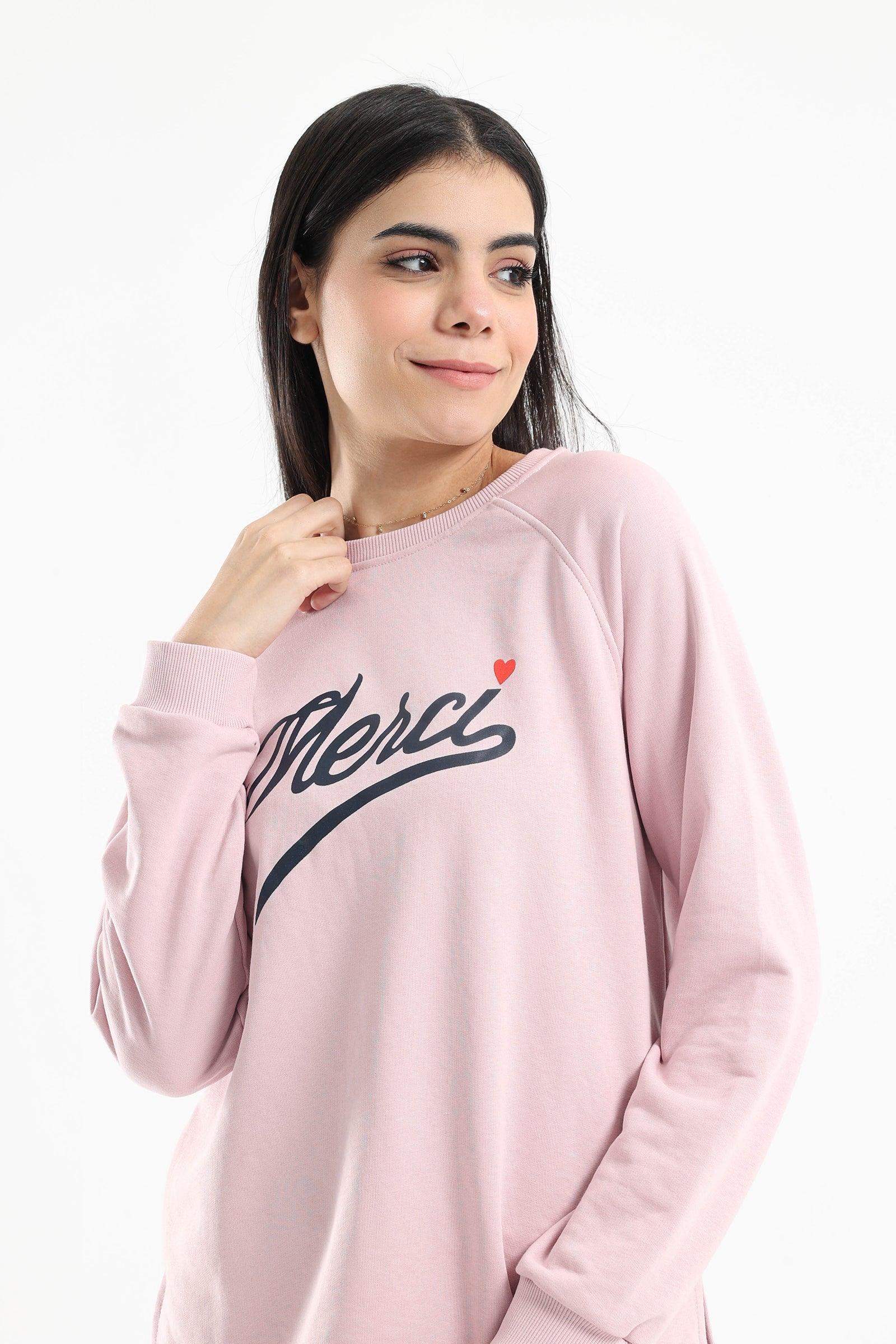 Rose Crew Neck Pyjama Set - Carina - ÙƒØ§Ø±ÙŠÙ†Ø§