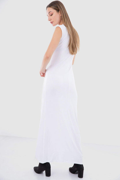 Round Neck Long Sleeveless Dress - Carina - ÙƒØ§Ø±ÙŠÙ†Ø§